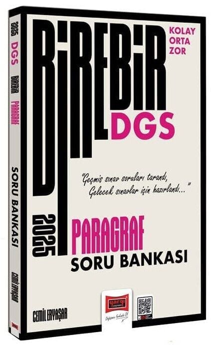 Yargı 2025 DGS Paragraf Soru Bankası Birebir Serisi - Cemil Eryaşar Yargı Yayınları