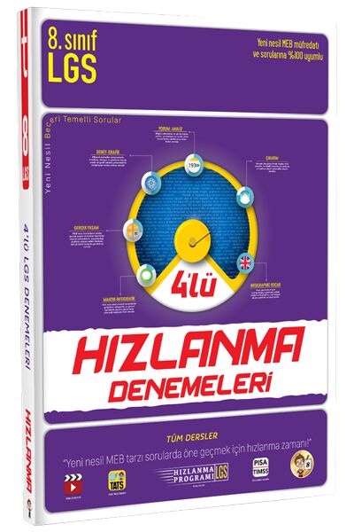Tonguç 8. Sınıf LGS 4 lü Hızlanma Denemeleri Tonguç Akademi