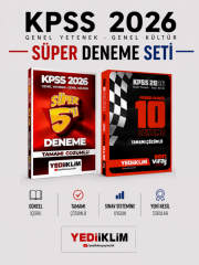 Yediiklim 2026 KPSS Genel Yetenek Genel Kültür Tamamı Çözümlü 15 li Deneme Seti