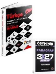 Aydın 2027 8. Sınıf LGS Türkçe Paragraf ve Görsel Okuma Soru Bankası Video Çözümlü+ EVP Akademi Paragraf