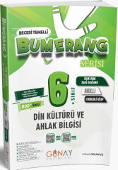 Günay Yayınları 6. Sınıf Din Kültürü ve Ahlak Bilgisi Etkinlikli Bumerang Serisi