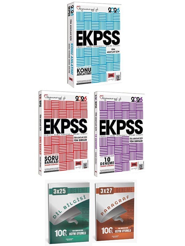 Anla Kazan + Yargı 2026 EKPSS Konu + Soru Bankası + 10 Deneme 3 lü Set Yargı Yayınları