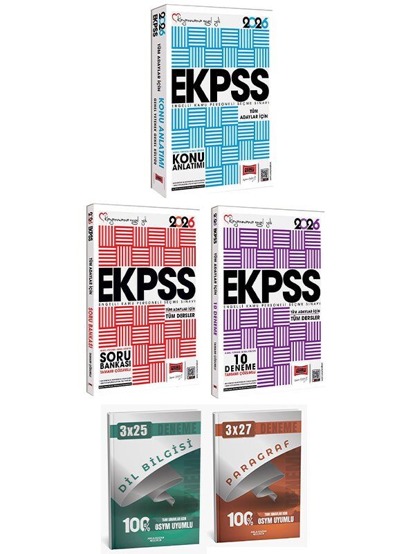 Anla Kazan + Yargı 2026 EKPSS Konu + Soru Bankası + 10 Deneme 3 lü Set Yargı Yayınları