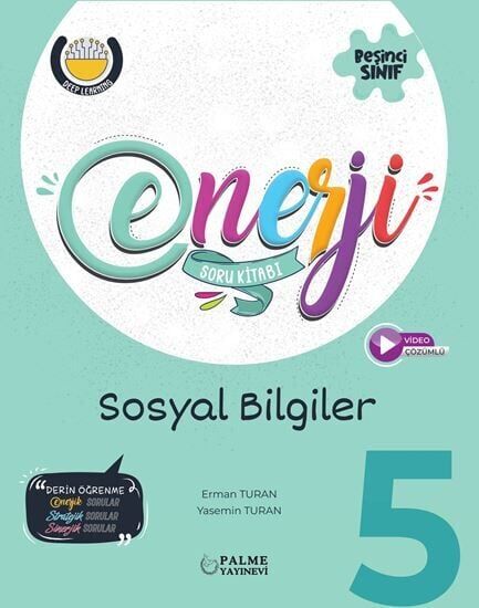 Palme 5. Sınıf Sosyal Bilgiler Enerji Soru Kitabı Çözümlü Palme Yayınları