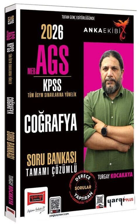 Yargı 2026 KPSS MEB-AGS Coğrafya Soru Bankası Çözümlü Anka Ekibi - Turgay Kocakaya Yargı Yayınları