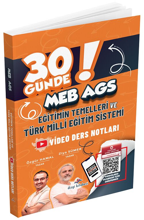 Dizgi Kitap 2026 MEB-AGS 30 Günde Eğitimin Temelleri ve Türk Milli Eğitim Sistemi Video Ders Notları - Ziya Sümer, Özgür Hamal Dizgi Kitap Yayınları