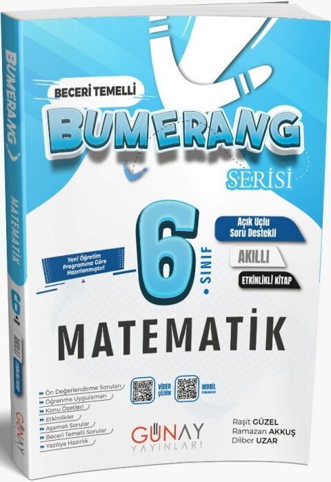 Günay Yayınları 6. Sınıf Matematik Etkinlikli Bumerang Serisi