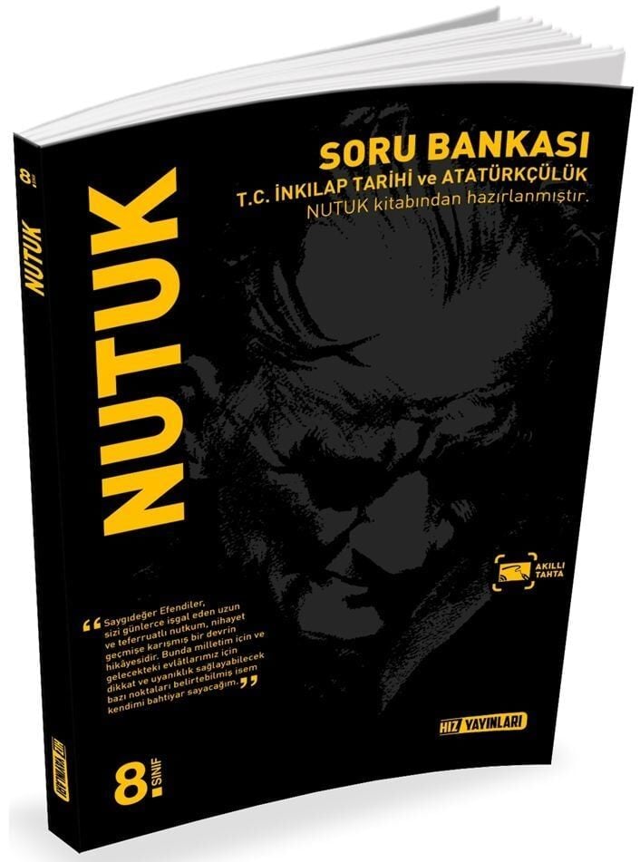Hız Yayınları 8. Sınıf TC İnkilap Tarihi ve Atatürkçülük Uzmanı Nutuk Soru Bankası Hız Yayınları