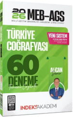 YENİ AGS - İndeks Akademi 2026 MEB-AGS Türkiye Coğrafyası 60 Deneme Çözümlü - Alican Demir İndeks Akademi Yayıncılık