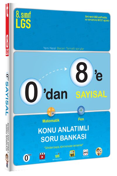 Tonguç 8. Sınıf LGS 0 dan 8 e Sayısal Konu Anlatımlı Soru Bankası Tonguç Akademi