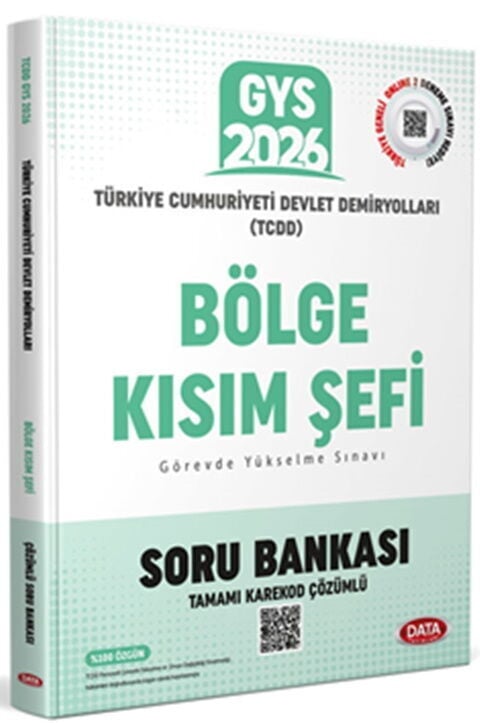 Data 2026 GYS TCDD Bölge Kısım Şefi Soru Bankası Çözümlü Görevde Yükselme Data Yayınları