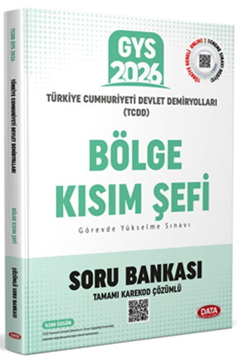Data 2026 GYS TCDD Bölge Kısım Şefi Soru Bankası Çözümlü Görevde Yükselme Data Yayınları