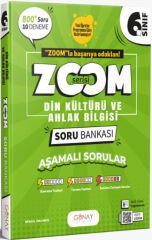 Günay Yayınları 6. Sınıf Din Kültürü ve Ahlak Bilgisi Zoom Serisi Soru Bankası
