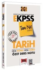 Yargı 2026 EKPSS Tarih Hem Konu Hem Soru Özet Ders Notu Tam Not Serisi Yargı Yayınları