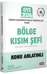 Data 2026 GYS TCDD Bölge Kısım Şefi Konu Anlatımlı Görevde Yükselme Data Yayınları