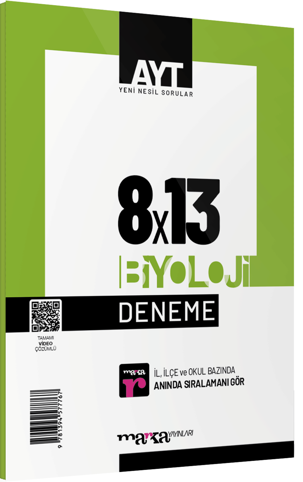 Marka 2025 YKS AYT Biyoloji 8x13 Deneme Marka Yayınları