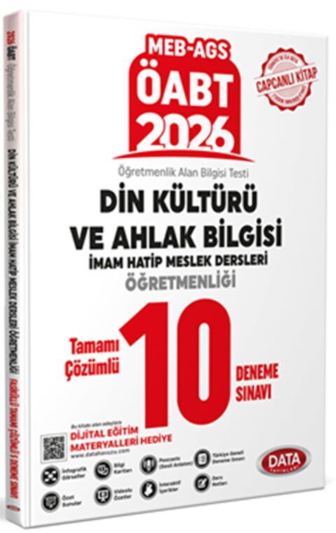 Data 2026 ÖABT MEB-AGS Din Kültürü Öğretmenliği 10 Deneme Çözümlü Data Yayınları