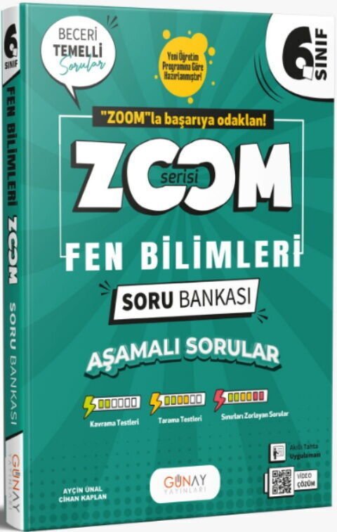 Günay Yayınları 6. Sınıf Fen Bilimleri Zoom Soru Bankası