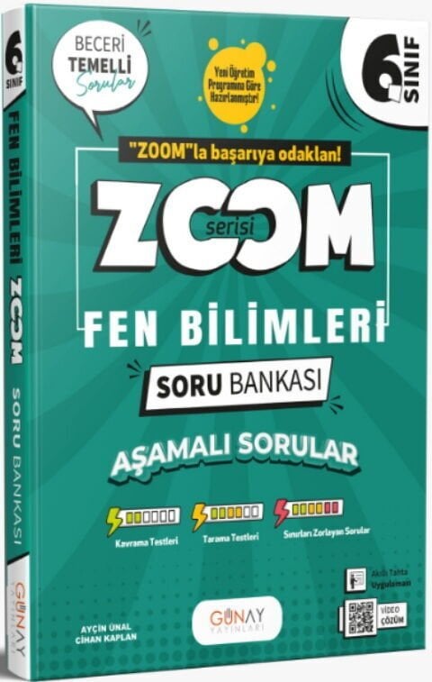 Günay Yayınları 6. Sınıf Fen Bilimleri Zoom Soru Bankası