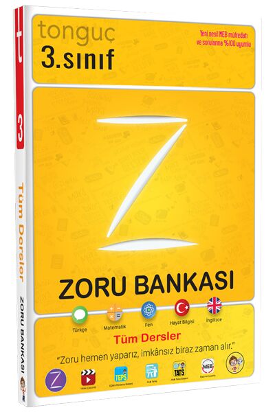 Tonguç 3. Sınıf Tüm Dersler Zoru Soru Bankası Tonguç Akademi