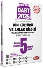 Data 2026 ÖABT MEB-AGS Din Kültürü Öğretmenliği 5 Deneme Çözümlü Data Yayınları