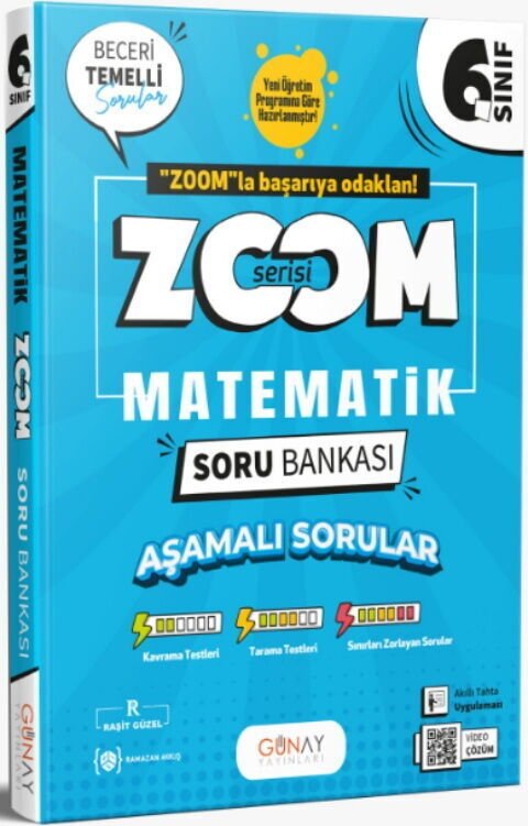 Günay Yayınları 6. Sınıf Matematik Zoom Soru Bankası