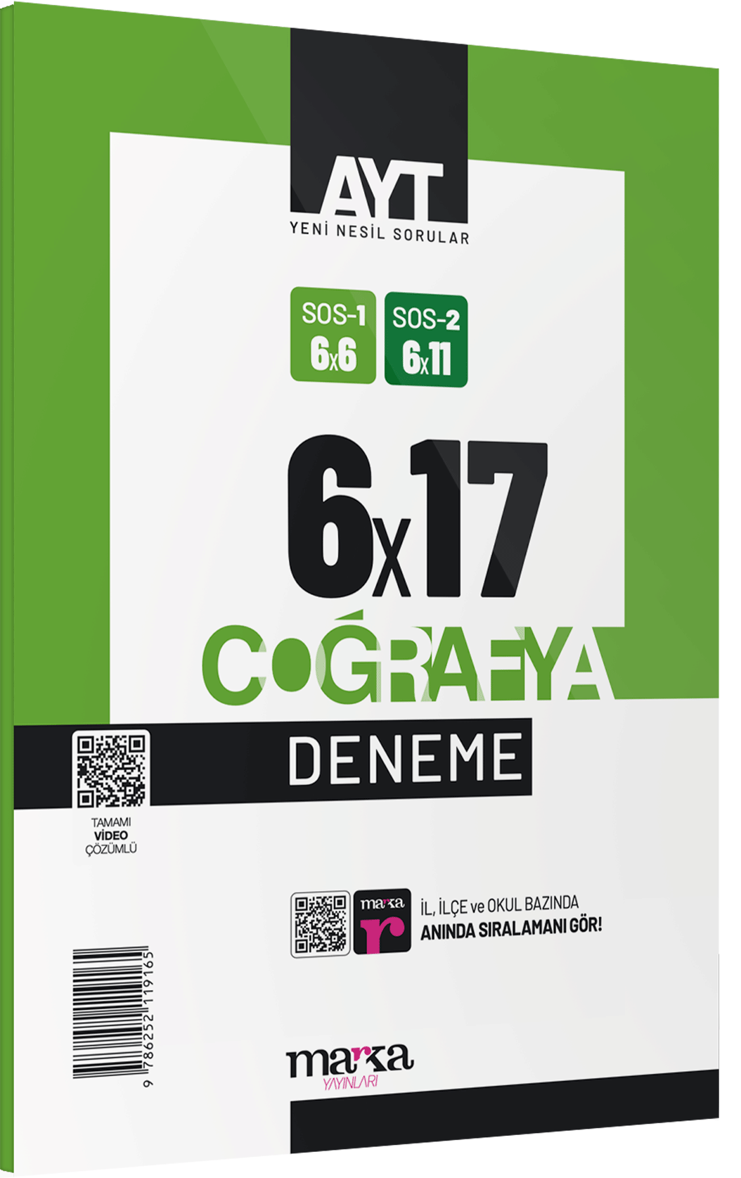 Marka 2025 YKS AYT Coğrafya 6x17 Deneme Marka Yayınları