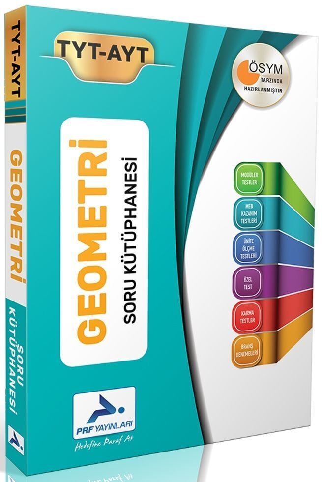 PRF Yayınları TYT AYT Geometri ÖSYM Tarzında Hazırlanmış Soru Kütüphanesi