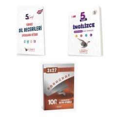 2027 Limit 5. Sınıf Türkçe Dil Becerileri Etkinlikleri + İngilizce Etkinlikli Soru + Ankapade 3'lü Set