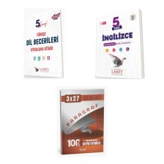 2027 Limit 5. Sınıf Türkçe Dil Becerileri Etkinlikleri + İngilizce Etkinlikli Soru + Ankapade 3'lü Set