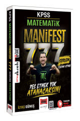 Yargı 2026 KPSS Matematik MANİFEST 777 Soruda Tekrar Kitabı Çözümlü - İlyas Güneş Yargı Yayınları