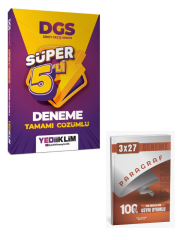 Yediiklim 2027 DGS Tamamı Çözümlü Süper 5 li Deneme+ Anla Kazan Paragraf