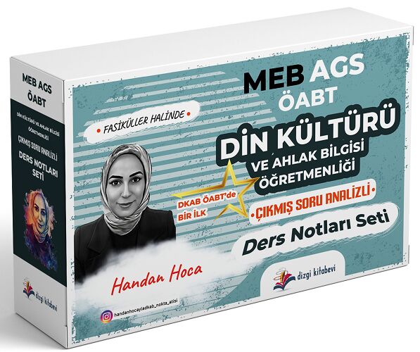Dizgi Kitap 2026 ÖABT MEB-AGS Din Kültürü ve Ahlak Bilgisi Çıkmış Soru Analizli Ders Notları Seti - Handan Bulut Dizgi Kitap