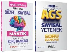 İndeks + Deli Defteri 2026 MEB-AGS Sözel-Sayısal Mantık Konu Özetli Soru Bankası 2 li Set İndeks Akademi + Deli Defteri Yayıncılık