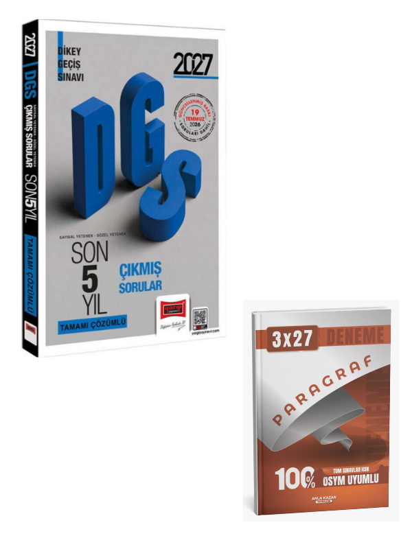 Yargı 2027 DGS Sayısal Sözel Yetenek Tamamı Çözümlü Son 5 Yıl Çıkmış Sorular+ Anla Kazan Paragraf
