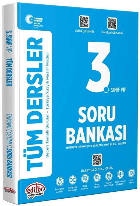 Data Yayınları 3. Sınıf Tüm Dersler Maarif Model Soru Bankası