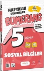 Günay Yayınları 5. Sınıf Sosyal Bilgiler Bumerang 32 Haftalık Denemeleri