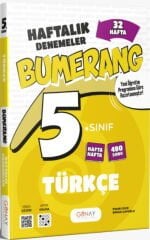 Günay Yayınları 5. Sınıf Türkçe Bumerang 32 Haftalık Denemeleri