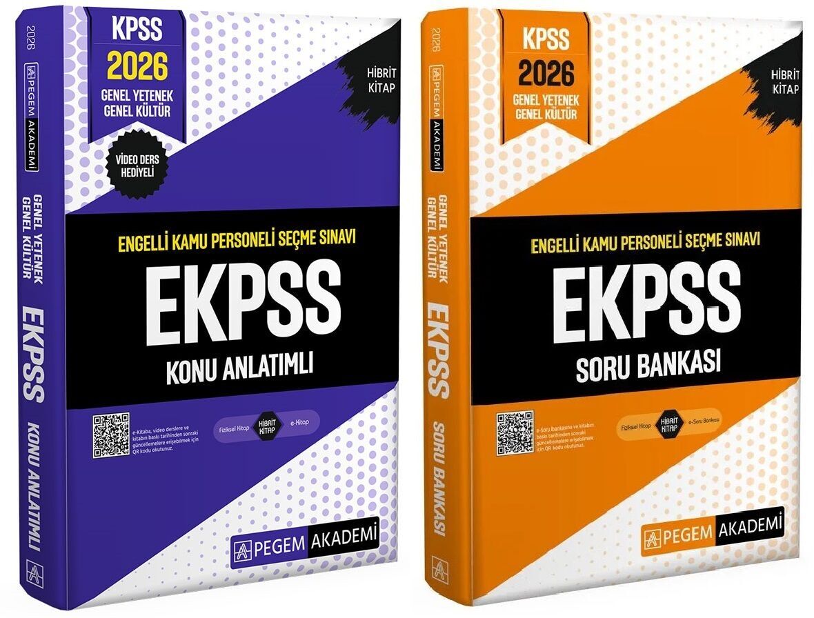 Pegem 2026 EKPSS Konu + Soru Bankası 2 li Set Pegem Akademi Yayınları