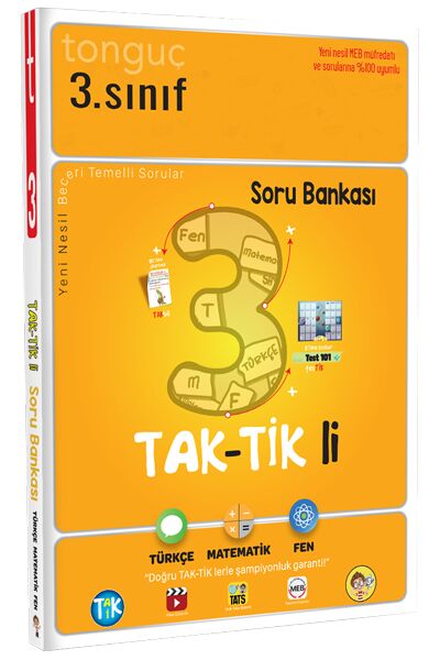 Tonguç 3. Sınıf Tüm Dersler Taktikli Soru Bankası Tonguç Akademi