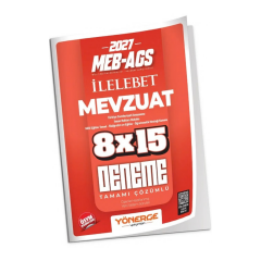 Yönerge Yayınları 2027 MEB-AGS Mevzuat Bilgisi İLELEBET 8x15 Deneme Çözümlü