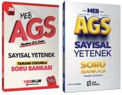 Yediiklim + Deli Defteri 2026 MEB-AGS Sayısal Yetenek Soru Bankası 2 li Set Yediiklim + Deli Defteri Yayınları