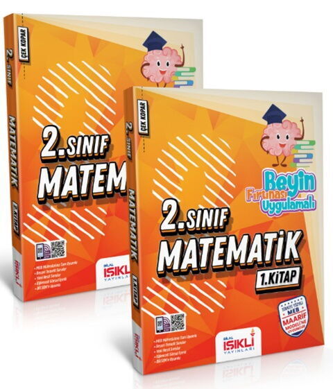 Bilal Işıklı Yayınları 2. Sınıf Matematik Beyin Fırtınası Uygulamalı Soru Bankası Seti