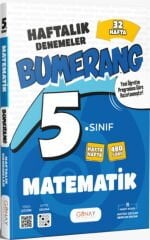 Günay Yayınları 5. Sınıf Matematik Bumerang 32 Haftalık Denemeleri