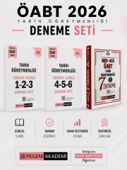 Pegem 2026 MEB AGS ÖABT Tarih Deneme & ÖABT Tarih Türkiye Geneli Deneme Seti