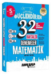 2027 Ankara Yayıncılık 5. Sınıf Matematik Güçlendiren Maarif Modeli 32 Haftalık Kazanım Denemeler