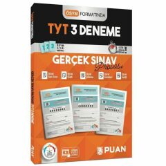 Puan Yayınları TYT 3 Deneme Gerçek Sınav Provası