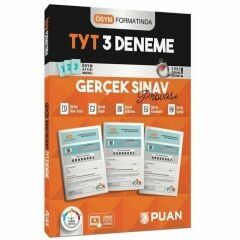 Puan Yayınları TYT 3 Deneme Gerçek Sınav Provası