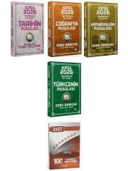 CBA + Anla Kazan 2026 KPSS Lise Ortaöğretim Ön Lisans Tarih + Coğrafya + Vatandaşlık + Türkçe Soru Bankası 4 lü Set CBA Yayınları