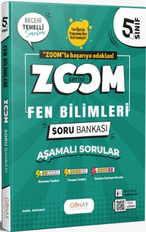Günay Yayınları 5. Sınıf Fen Bilimleri Zoom Soru Bankası
